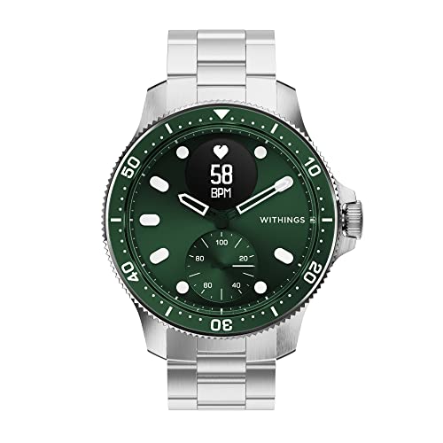 Withings ScanWatch *Horizon* - Hybrid-Smartwatch mit EKG, Herzfrequenzsensor und Oximeter, *SpO2, Schlafüberwachung* - *Grün, 43mm*