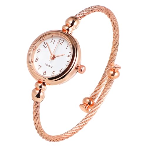 Hemobllo Damen Armbanduhr - Damen Armreif Uhr Quarzuhr Lässig Armband Armbanduhr