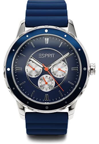 ESPRIT Herren-Uhren Analog Quarz One Size Blau 32023386
