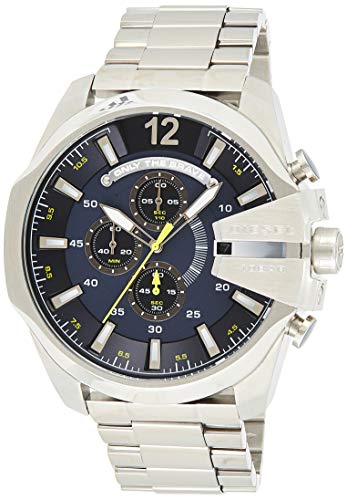 Diesel Herren Chronograph Quarz Uhr mit Edelstahl Armband DZ4465