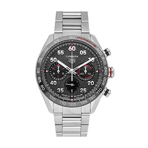 Tag Heuer Carrera Porsche Special Edition Chronograph Automatik graues Zifferblatt Herrenuhr CBN2A1F.BA0643, Grau, Chronograph