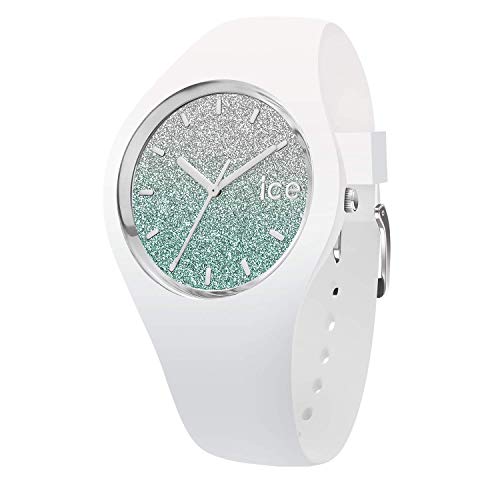 Ice-Watch - ICE lo White turquoise - Weiße Damenuhr mit Silikonarmband - 013426 (Small)