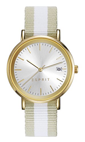 Esprit Damen Analog Quarz Uhr mit Nylon Armband ES108362002