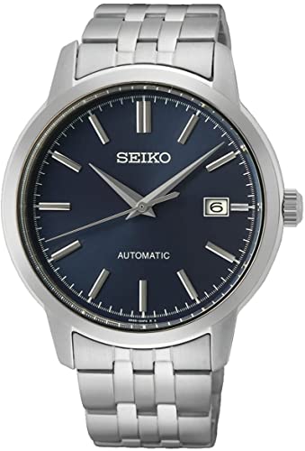 Seiko Herren Analog Automatik Uhr mit Edelstahl Armband SRPH87K1