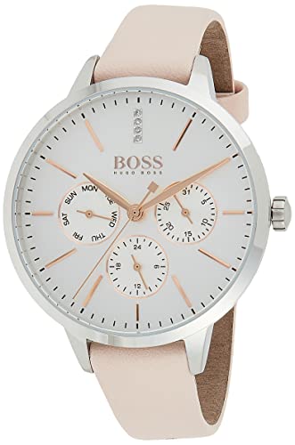 BOSS Unisex Multi Zifferblatt Quarz Uhr mit Leder Armband 1502419