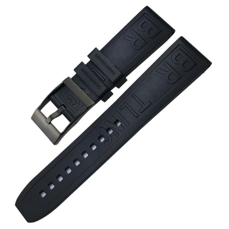 RWCCCRW 20 mm 22 mm 24 mm Gummiarmband Uhrenzubehör für Breitling SUPEROCEAN Avenger Color Armband Tauchsportarmband Armbänder