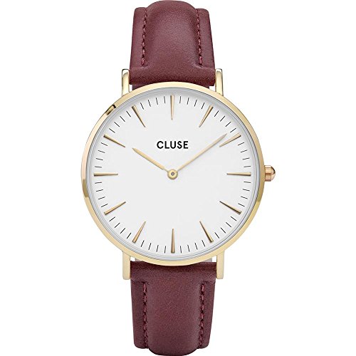 Cluse Damen Armbanduhr Analog Quarz Leder CL18415