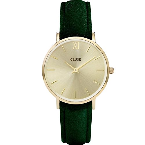 Cluse Damen Analog Uhr mit Leder Armband CL30040