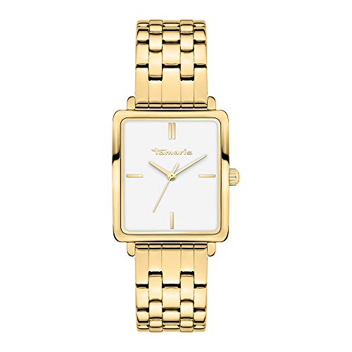 Tamaris Damen Analog Quarz Uhr mit Edelstahl Armband TT-0013-MQ