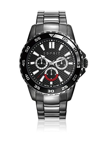 Esprit Herren Datum klassisch Quarz Uhr mit Edelstahl Armband ES108771002