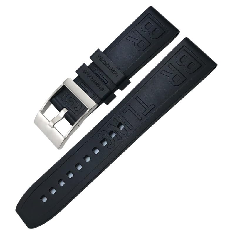 RWCCCRW 20 mm 22 mm 24 mm Gummiarmband Uhrenzubehör für Breitling SUPEROCEAN Avenger Color Armband Tauchsportarmband Armbänder
