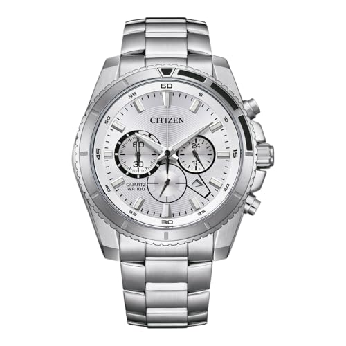 CITIZEN Herren Analog Quarz Uhr mit Edelstahl Armband AN8200-50A