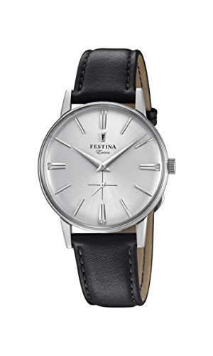 Festina Herren Analog Quarz Uhr mit Leder Armband F20248/1