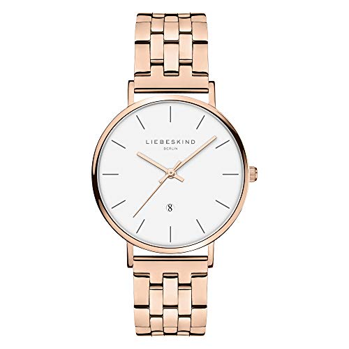 Liebeskind Berlin Damen Analog Quarz Armbanduhr mit Edelstahlarmband LT-0213-MQ