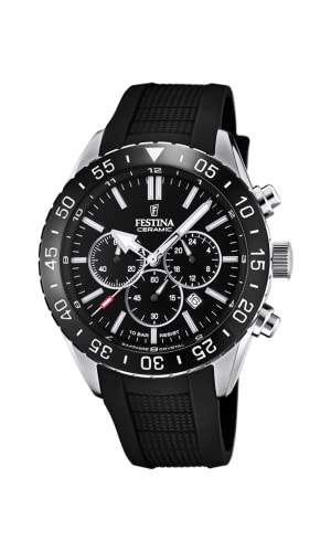 Festina Herren Analog Quarz Uhr mit Silikon Armband F20515/2