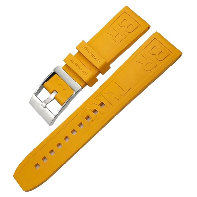 RWCCCRW 20 mm 22 mm 24 mm Gummiarmband Uhrenzubehör für Breitling SUPEROCEAN Avenger Color Armband Tauchsportarmband Armbänder