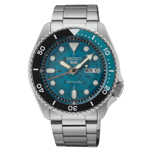 Seiko 5 Sports Herrenuhr Automatik Blau Skeleton Dial SRPJ45K1