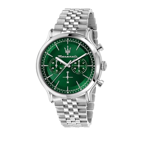 Maserati Herrenuhr, Chronograph, Analog, Stahlarmband, wasserdicht, 42-mm-Gehäuse, Vintage-Kollektion – R8873618033