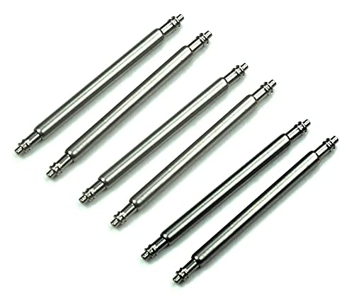 Sulla 6 Federstege 26mm Edelstahl Uhrenstifte (Ø 1,5 mm) für Uhren und Armbänder