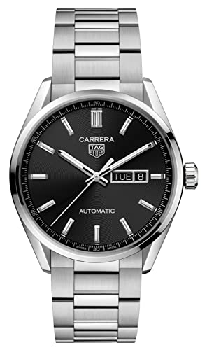 TAG Heuer orologio Carrera Calibre 5 41mm nero automatico acciaio WBN2010.BA0640
