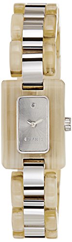 Esprit Damen-Armbanduhr Desert Tortoise Analog Quarz Edelstahl ES106492001