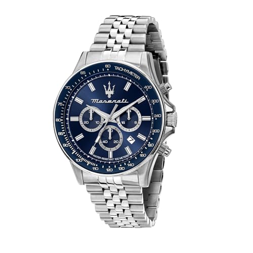 Maserati Herrenuhr, Chronograph, Analog, 44 mm, SFIDA-Kollektion – R8873640025