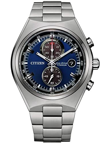 Citizen Herren Analog Quarz Uhr mit Titan Armband CA7090-87L
