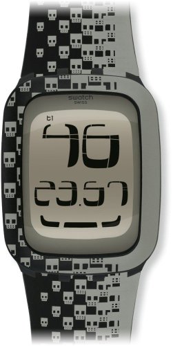 Swatch Herren-Armbanduhr XL Analog Quarz Plastik SURB101