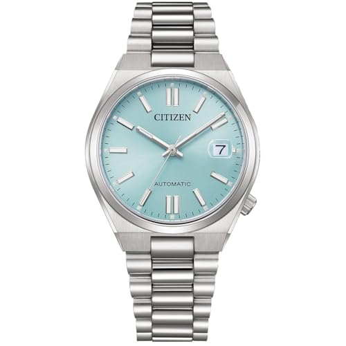 CITIZEN Herren Analog Japanisches Automatikwerk Uhr mit Edelstahl Armband NJ0200-50L