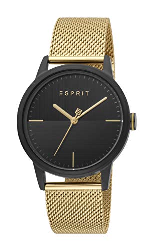ESPRIT ES1G109M0105 Classy Uhr Herrenuhr Edelstahl Edelstahl 3 bar Analog Gold