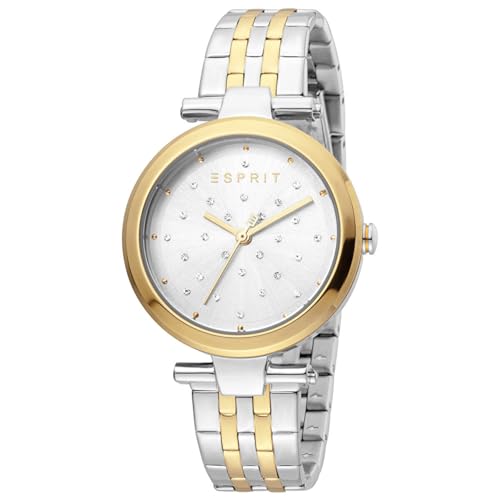 ESPRIT ES1L167M0105 Fine Dot Gold Uhr Damenuhr Edelstahl Bicolor