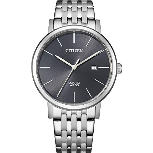 CITIZEN Herren Analog Quarz Uhr mit Edelstahl Armband BI5070-57H