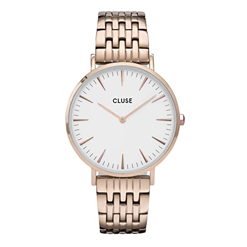 Cluse Damen Analog Quarz Uhr mit Edelstahl Armband CW0101201024