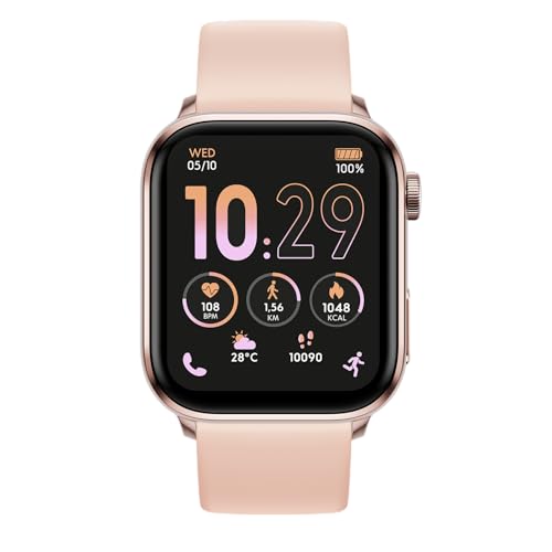 Ice-Watch - ICE smart 3.0 Rose gold Nude 1.78 AMOLED GPS - Rechteckige, roségoldene Connected Watch für Frauen mit Silikonarmband - 024303 (1.78 Zoll)