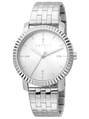 ESPRIT ES1L185M0045 Menlo Silver Uhr Damen-Uhr Edelstahl Silber