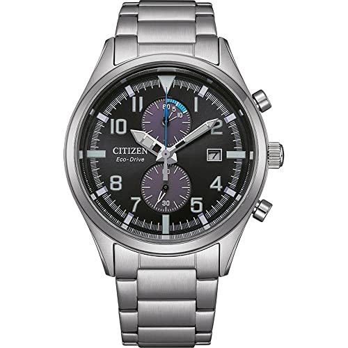 CITIZEN Herren Analog Japanisches Quarzwerk Uhr mit Edelstahl Armband CA7028-81E