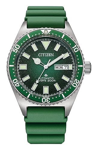 CITIZEN Herren Analog Automatik Uhr mit Polyurethan Armband NY0121-09XE