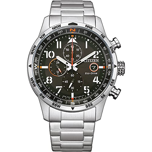 CITIZEN Herren Analog Quarz Uhr mit Edelstahl Armband CA0790-83E, Schwarz