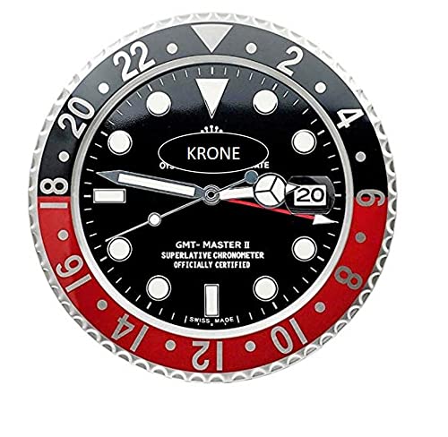 Rolex Replika Wanduhr Motiv Rolex GMT Coke rot schwarz
