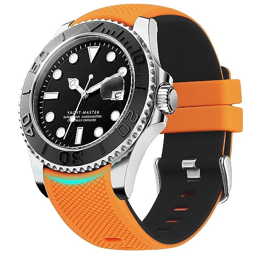 Fullmosa Silikon Uhrenarmband 22mm Kompatibel mit Samsung Gear S3 Classic/Frontier/Galaxy 46mm,Keine Lücken Bicolor