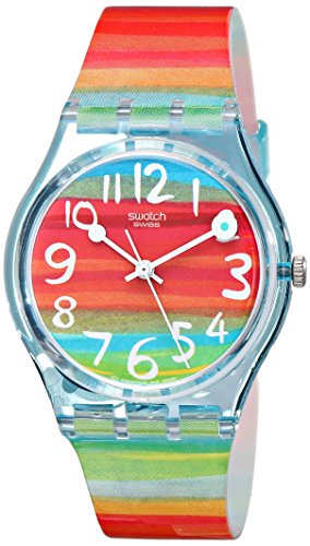 Swatch Damenuhr Analog Quarz mit Plastikarmband – GS 124