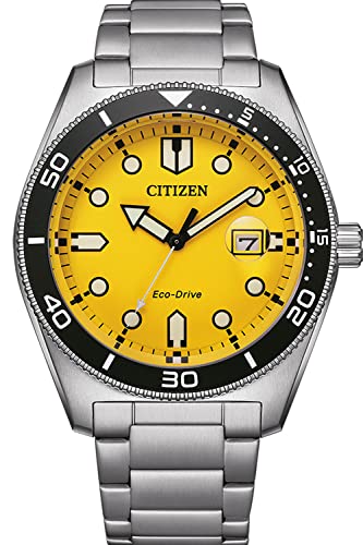 CITIZEN Herren Analog Quarz Uhr mit Edelstahl Armband AW1760-81Z, Silber