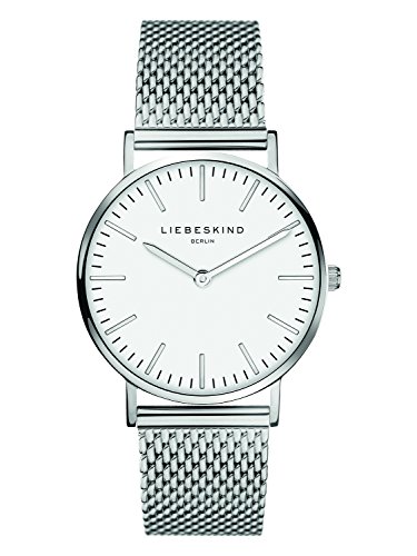 LIEBESKIND Damen Analog Quarz Armbanduhr mit Edelstahlarmband LT-0075-MQ