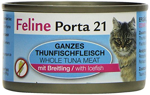 Feline Porta Katzenfutter Feline Porta 21 Thunfisch plus Breitling 90 g, 12er Pack (12 x 90 g)